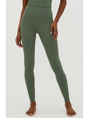 Beach Riot Sport Queen Palm Green Piper Textured Leggings Size Small